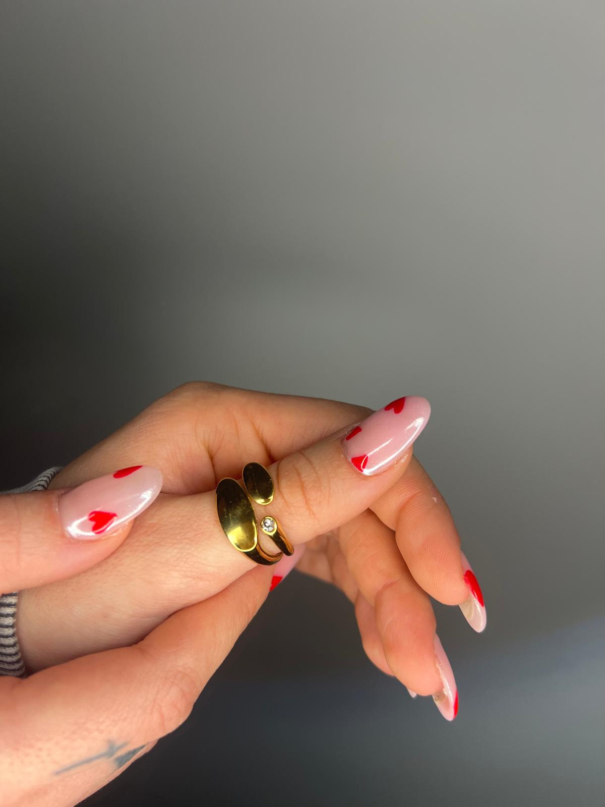 anello abbraccio brillantino