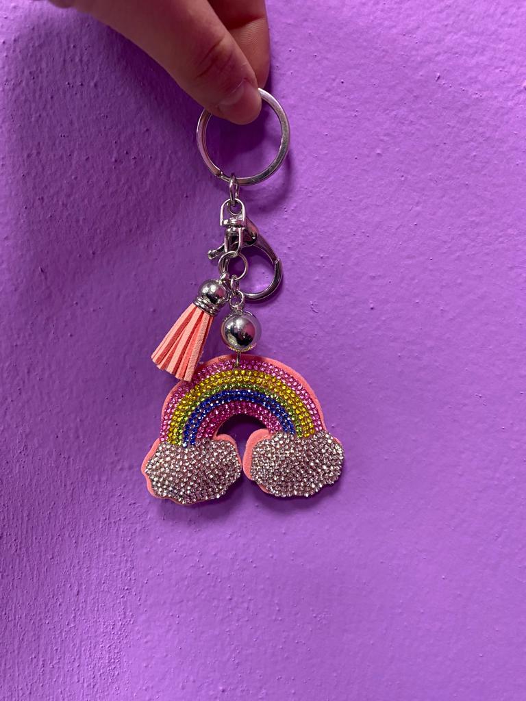 portachiavi ecopelle con strass