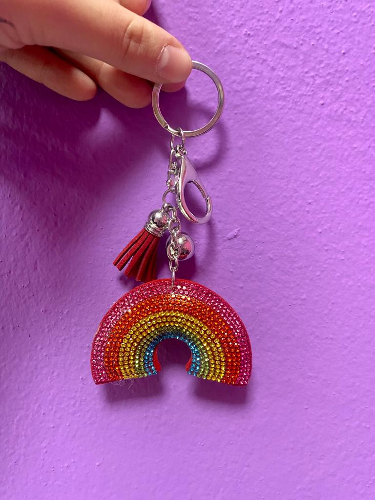 portachiavi ecopelle con strass