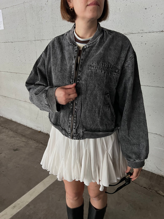 bomber denim grigio