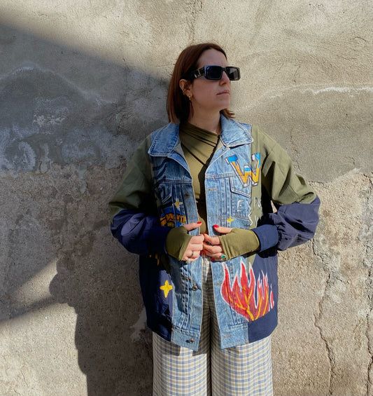 giubbotto denim street