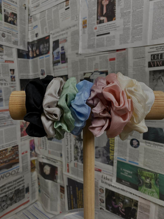 scrunchies effetto raso
